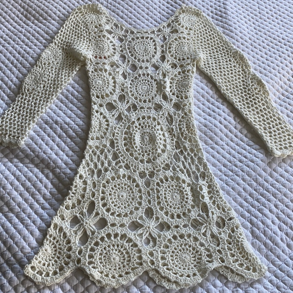 Knitted beach cover up